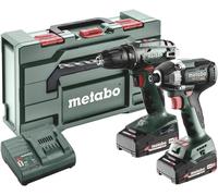Metabo Set combiné 2 8 1 – Sans fil Li‑Ion dans la MetaBox (2x 2.0Ah)