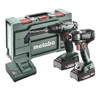 Metabo Set Combiné 2 8 1 Set Combiné Sans Fil Li-Ion Dans La MetaBox (2x 2.0Ah)