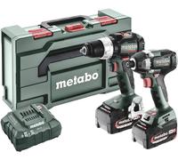 Perceuse-visseuse sans fil, Clé à chocs sans fil Metabo BSLBL+SSD200LTBL 685196000 18 V 5.2 Ah Li-Ion + batterie, + chargeur