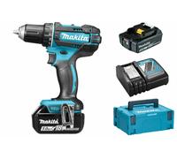 Perceuse Visseuse Sans-fil Makita DDF482RTJ - 18V Li-ion - 1 Batteries 5,0 Ah - MAKPAC - 62 Nm