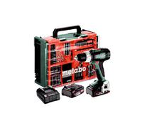 Perceuse-visseuse sans fil - BS 18 L Set - METABO - avec 2 batteries 18V2.0Ah - chargeur - coffret et accessoires - 614051710