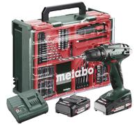 Perceuse-visseuse sans fil Metabo BS 18 Set 602207710 18 V 2 Ah Li-Ion + 2 batteries, brushless, + m