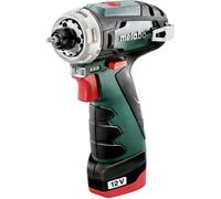 Metabo batterie PowerMaxx Drill BS base 12V / 2x Batterie 2,0 Ah dans le coffre