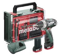 Perceuse-visseuse sans fil Metabo PowerMaxx BS Basic Set 600080710 12 V 2 Ah Li-Ion + 2 batteries, + chargeur, brushless