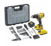 Stanley SFMCD715D2A-QW FatMax V20 Perceuse visseuse a percussion 18V avec 100 accessoires