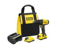 Perceuse-visseuse sans fil - STANLEY - V20 - 18V - 50 Nm - 24 positions d'embrayage