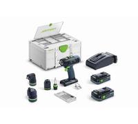 Perceuse visseuse sans fil 18V (2x4,0 Ah) T 18+3 HPC 4,0 I-Set - FESTOOL 577609
