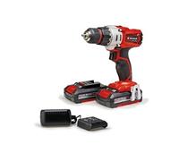 Einhell Perceuse Visseuse sans fil TE-CD 18/2 Li (2x2,0 Ah) PXC (18V, 44 Nm) Livré avec 2 Batteries 2,0Ah et un Chargeur