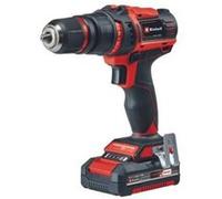 Einhell Perceuse Visseuse sans fil TE-CD 18/45 3X-Li +22 1x2,0 Ah PXC Einhell (mandrin amovible, porte-embouts coudé, porte-embouts excentré, kit de 22 accessoires, batterie 2,0 Ah, chargeur + E-Box)