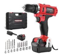 Perceuse-visseuse sans fil TEENO avec 1 batterie 1,5Ah 21V, 2 vitesses, 20 accessoires