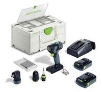 Perceuse-visseuse sans fil TXS 18 C 3,0-Set - FESTOOL - avec 2 batteries 18V 3.0Ah - chargeur - Systainer - 576896 G