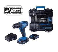 Perceuse-visseuse SCHEPPACH - 20V IXES - 50 Nm mandrin 13mm + 2 batteries + chargeur + 74 accessoires + Coffret - C-DTB74/2-X
