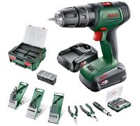 Perceuse Visseuse UniversalImpact 18V (1x1 ,5Ah/1x 2,5Ah) + 46AC set + AL18V-20 in Systembox S