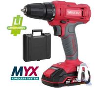 Perceuse Visseuse Yamato Myx Cd 20 Lb Avec Batterie 2,0 Ah 20 V Et Mallette