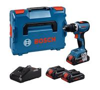 Perceuses-visseuses sans-fil à percussion - GSR 18V-65 - BOSCH - avec 3 batteries ProCORE18V 4.0Ah - chargeur - L-Boxx - 06019N3208