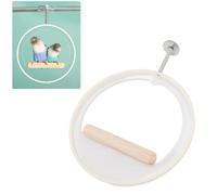 Perch Bird Stand Perch Multifonction Acrylique Grimpant en Bois Suspendu Mâtoir Perchoir Perchoir Les Accessoires de Cage D'oiseau pour Les Pacaws, Les Petites Perruches, Les