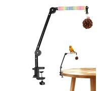 Perch Cage 4 en 1 Interactive Cage Accessoires | Coloré Perch Stand Parakeet Toys For Parakeet Cockatiel Conure Lovebird Standing Grinding Beak Climbing Playing | Keeping Birds Entertained T