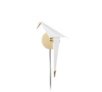 Perch Light Applique Murale Laiton/Blanc Grand