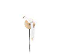 Perch Light Applique Murale Laiton/Blanc Petit
