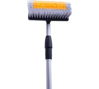 Perche à eau télescopique avec brosse professionnelle - Idéal pour nettoyer les fenêtres, les panneaux solaires & plus - Compatible Gardena & résistant à la chaleur - Longueur au choix : 2m, 2.2m ou 4
