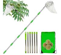 Perche à fruits avec panier | Panier à fruits avec pôle télescopique extensible, pic de fruits portable haute hauteur pour planter les récoltes d'agrumes et poires