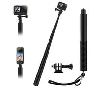 Perche à Selfie 150cm pour GoPro Hero 13 12 11 Insta 360 X6 X5 X4 X3 One X2 | Extensible Poignée Vlog Portable Selfie Monopode Accessoires pour Caméra GoPro Hero 10 9 8 7 6 Black DJI Osmo Pocket 3/4
