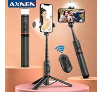Perche à selfie avec lumière de remplissage en forme d'arc, trépied de téléphone portable stable, avec télécommande sans fil, convient pour iPhone 16 15 14 13 12 Pro Max et autres smartphones Le vende