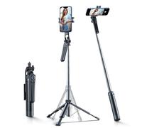 Perche à selfie avec support pour smartphone, trépied télescopique de 1,3 m - No