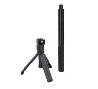 Perche à Selfie de 119,4 Cm, Rallonge de Cardan Réglable avec Filetage 1/4, Tige D'extension de Stabilisateur de Sections Professionnelles pour Trépied Monopode Gimbles