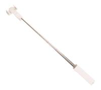 Perche à Selfie de Poche pour Téléphone, Rotation 360° Stable | Acier Inoxydable et Abs, Blanc, pour Smartphones et Caméras D’action avec Adaptateur