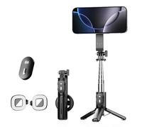 Perche à selfie de voyage P08Y Pro F2 avec trépied, mini support de téléphone MagSafe, télécommande et éclairage d'appoint