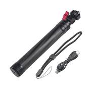 Perche à selfie en aluminium 10 000 mA/5000 mA avec batterie amovible pour une utilisation polyvalente, plusieurs options de perche à selfie en alliage d'aluminium