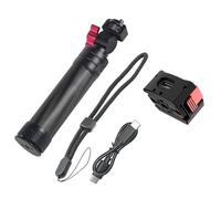 Perche à selfie en aluminium 10 000 mA/5000 mA avec batterie amovible pour une utilisation polyvalente, plusieurs options de perche à selfie en alliage d'aluminium