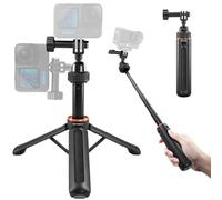 Perche à Selfie et Trépied pour Caméra d'action 40cm avec Tête Sphérique 360°, Monopode Extensible pour Prise de Vue Verticale, Accessoires Vlogging Légers pour GoPro, DJI Osmo Action, Insta360