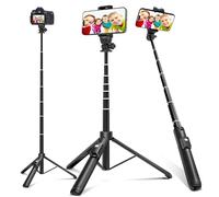 Perche à Selfie Extensible 101,6 cm avec Bluetooth, trépied de téléphone avec déclencheur à Distance sans Fil Compatible avec iPhone XS Max XR 8 7 6 6s Plus, Android, Samsung Galaxy, Gopro et Plus