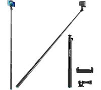 Perche à Selfie Extensible en Alliage d'aluminium de 178 cm, Monopode télescopique pour GoPro Fusion, GoPro Hero max/13/12/11/10/9/8/6/5/4, DJI Osmo Action 3 et Insta 360, téléphones Portables