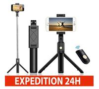 Perche à Selfie - Gritin - 3 en 1 - Bluetooth - Télescopique - Compatible iPhone/Samsung/Huawei