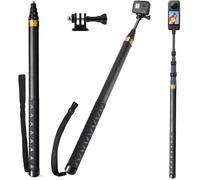 Perche à Selfie Invisible 3 m/300 cm en Fibre de Carbone pour Insta 360 X5 X4 X3 DJI Osmo 360 Perche Selfie Longue Monopode
