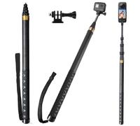 Perche à Selfie Invisible 3 m/300 cm en Fibre de Carbone pour Insta 360 X5 X4 X3, Perche Selfie Longue Monopode avec Adaptateur pour GoPro Hero 13 12 11 10 Black DJI Osmo Action 5 Pro