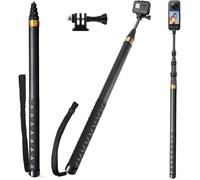 Perche à Selfie Invisible 3 m/300 cm pour Insta 360 X6 X5 X4 X3 DJI Osmo360 Perche Selfie Longue Monopode en Fibre de Carbone