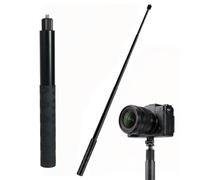 Perche à selfie invisible de 120 cm en aluminium, perche télescopique avec filetage 1/4" pour Insta360 X5/X4/X3/ONE RS, GoPro, DJI Osmo Action, tige d'extension légère pour prise de vue à 360°, vlogs