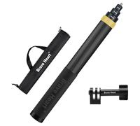 Perche à selfie invisible en fibre de carbone pour appareil photo panoramique Insta360 ONE X4, X3, R, RS, X Insta 360 GO 2, 3 GoPro Max Gopro Hero 12, 11, 10, 9, 8, 7 (jaune)