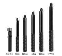 Perche à Selfie Invisible pour Insta360, Poignée pour Bery X2, GoPro 12, 11, 10, 9, DJI Action 4, 3 SJ, Capture d'Écran, Caméra, Bullet Time black 200 cm