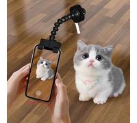 Perche à selfie jouet pour animal domestique - Pince à selfie pour chien - Outil de photographie pour chat et chien - Outil de photographie pour téléphone portable - Clips de téléphone avec rotation à
