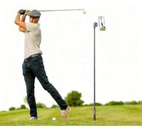 Perche à selfie magnétique 4 en 1 en aluminium N52 avec piquet et vis de 6,35 mm, support de téléphone de golf pour enregistrement de swing de golf, compatible avec Magsafe iPhone 16 15 14 13 12 Plus