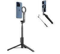 Perche à selfie magnétique extensible avec télécommande sans fil amovible pour iPhone 16, 15, 14, 13, Pro Max, Plus, GoPro