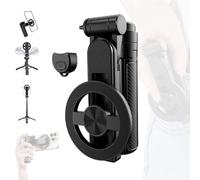 Perche à Selfie magnétique Multifonction 4 en 1, avec télécommande Bluetooth, trépied Universel Rotatif à 360°, Extensible et Portable, Support for Enregistrement vidéo(1set)