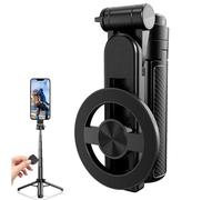 Perche à selfie magnétique multifonction 4 en 1, rotation à 360°, support de téléphone avec télécommande sans fil, trépied de téléphone pour la maison, les voyages, le vlogging et l'enregistrement