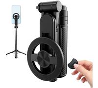 Perche À Selfie Magnétique Multifonctionnelle 4 en 1, Rotation À 360°, avec Télécommande sans Fil Amovible Et Trépied Portable