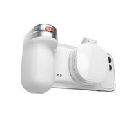 Perche à Selfie Magnétique pour Téléphone Portable avec Lampe LED Ergonomique Noire
